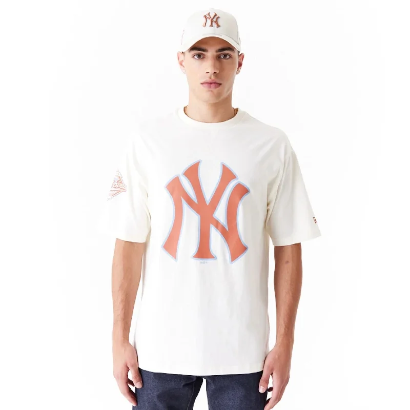 New York Yankees World Series White Oversized T-Shirt