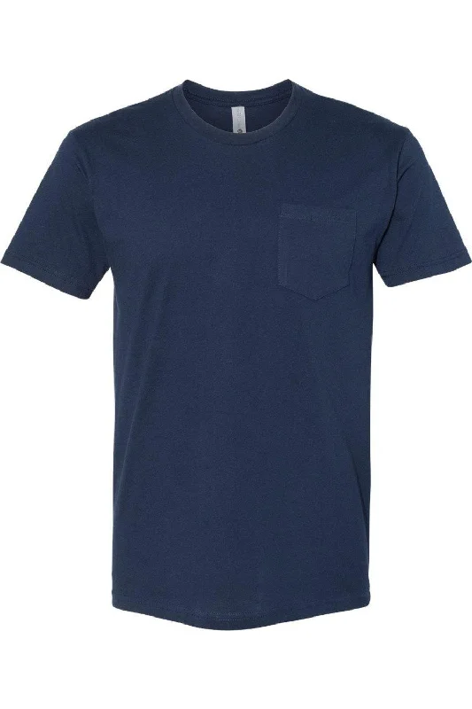 Shop and Save Next Level Unisex Cotton Pocket T-Shirt