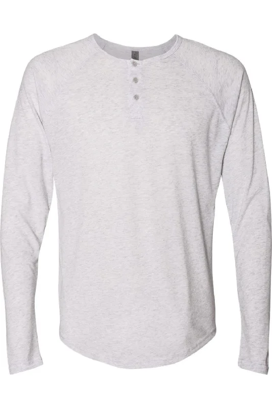 Big Savings Next Level Unisex Triblend Henley