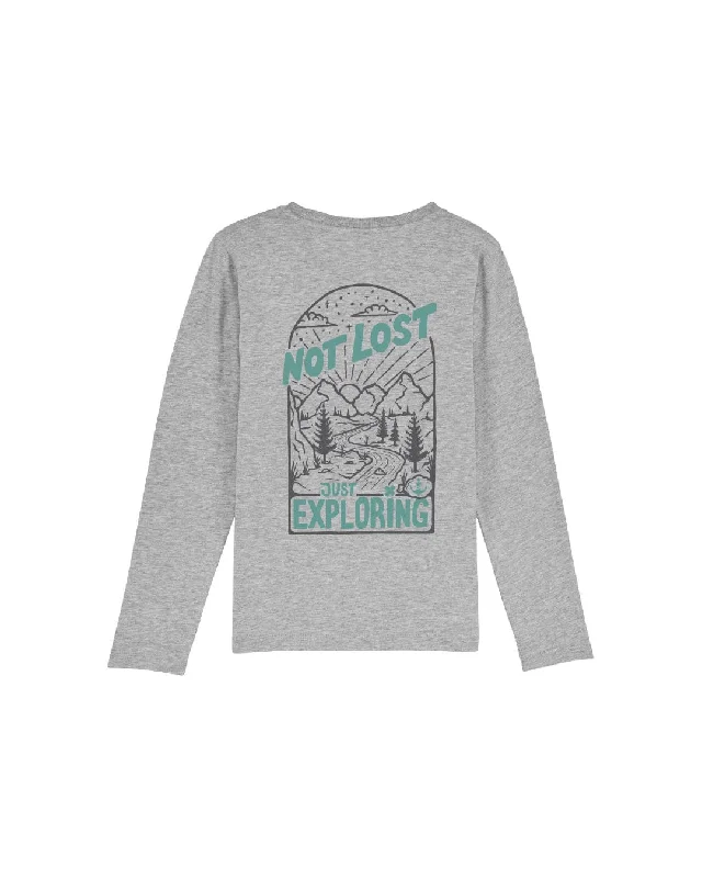 YEAR-End Clearance Not Lost Kids Longsleeve - Heather Grey