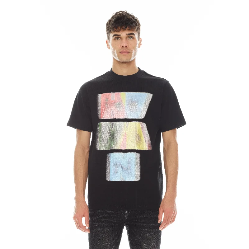 Weekend Discounts to Celebrate Novelty Tee "Blur" In Black