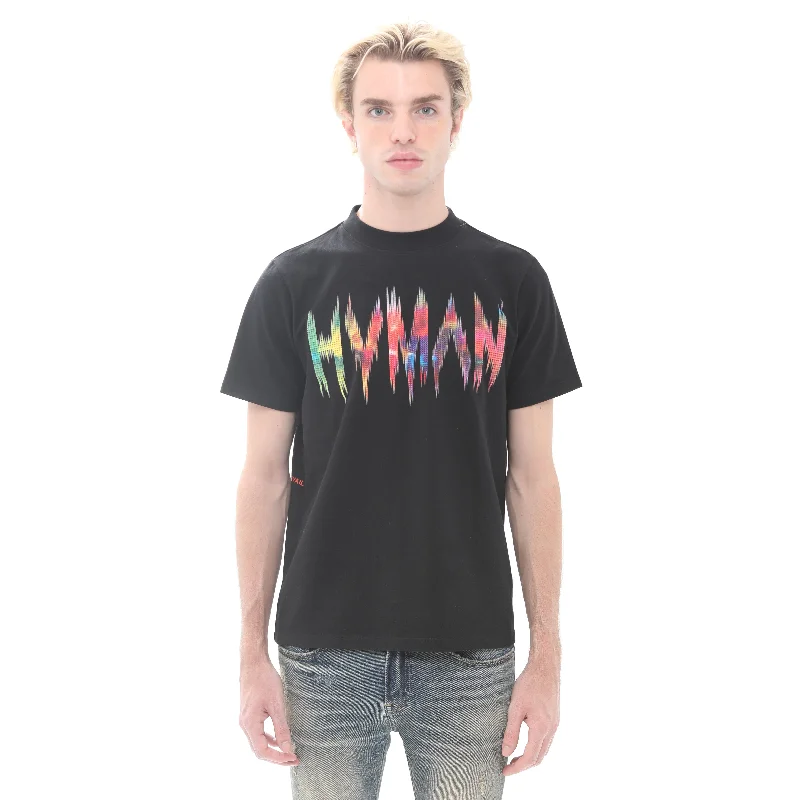 Weekend Discounts to Grab Novelty Tee "Frequency" In Black