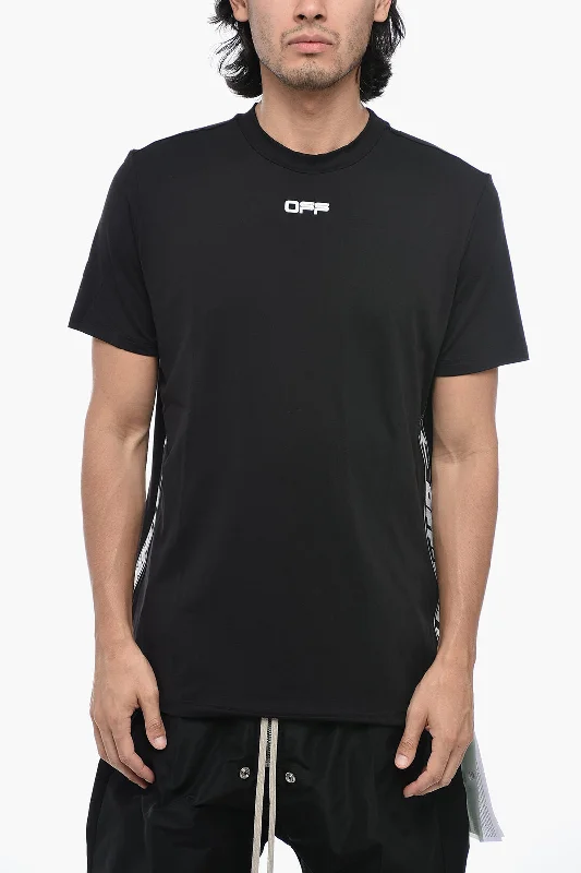 Off-White Crewneck SPORT T-shirt With Logoed Band