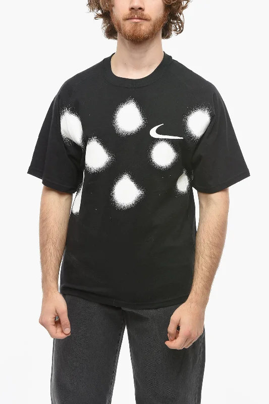 Off-White NIKE X OFF-WHITE Spray Printed Effect Crew-Neck T-shirt