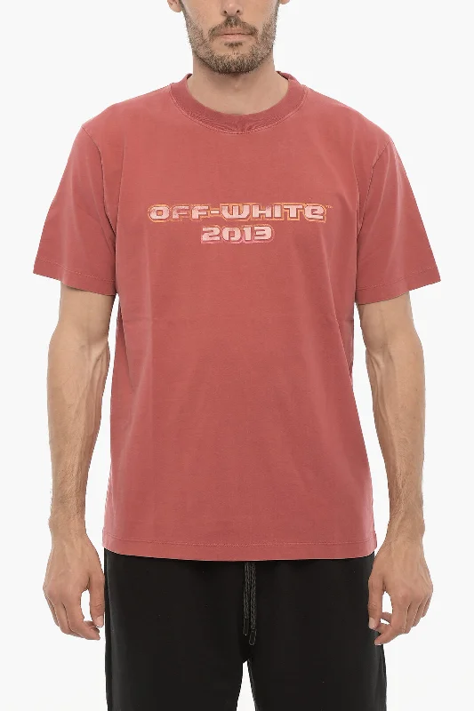 Off-White Printed DIGIT BACCHUS Crew-neck T-Shirt