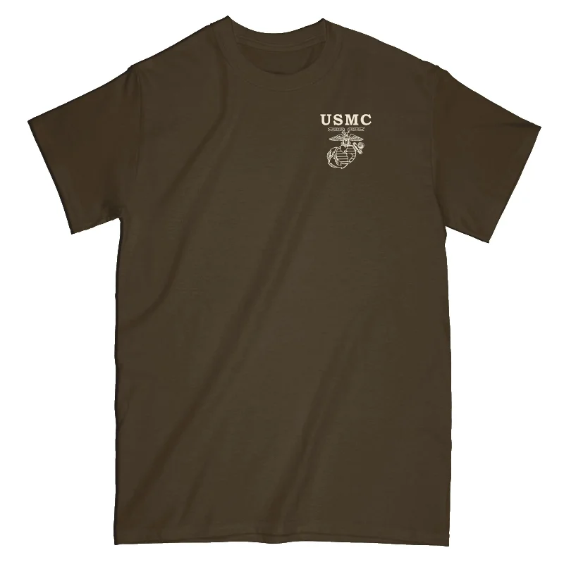 New Arrival Marines Old School Heritage Sand Chest Seal Tee