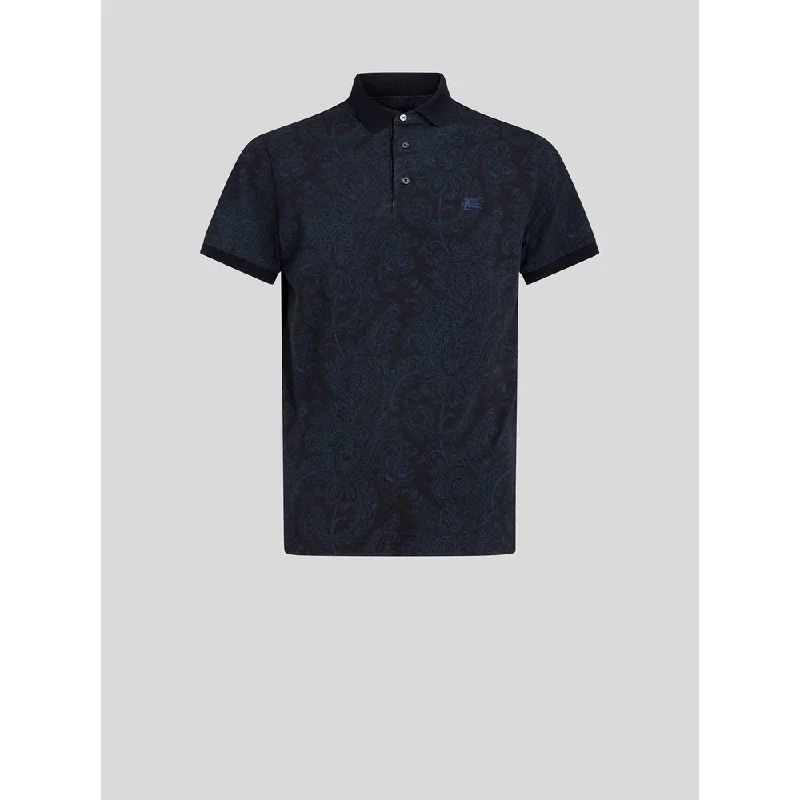 Flash Deal PAISLEY COTTON POLO SHIRT