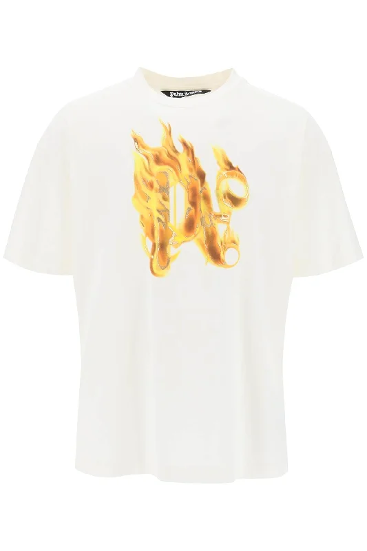 Palm Angels Men's "Burning Monogram T