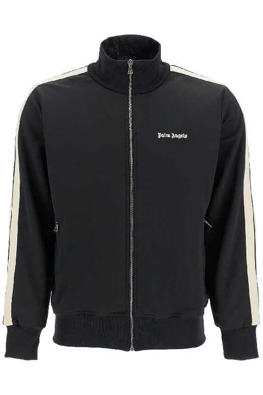 Palm Angels Men's Contrast Band Track Jacket With Nine Words