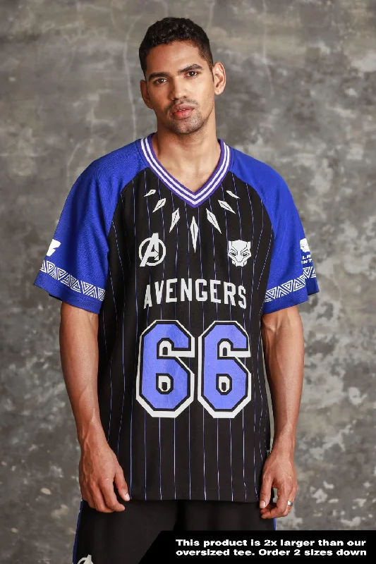 Hurry In Panther Jersey Oversized T-shirt