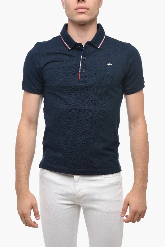 Paul & Shark 3-Buttons Cotton Polo Shirt with Metal Logo