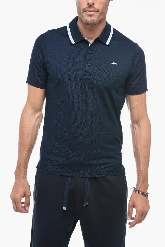 Paul & Shark YACHTING Piquet Cotton Polo with Embroidery