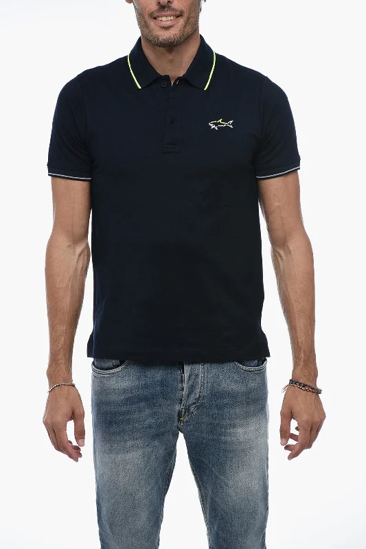 Paul & Shark YACHTING Piquet Cotton Polo with Print