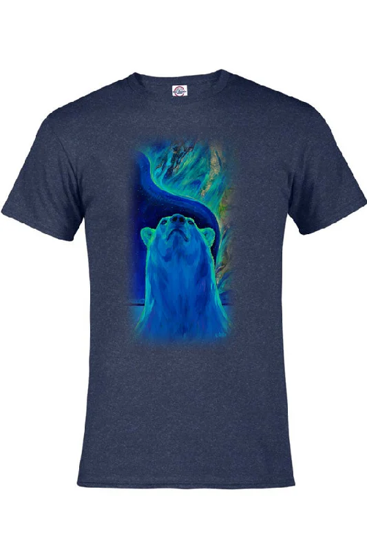 Today’s Special Adult Polar Show T-Shirt with Northern Lights (Polar Bear)