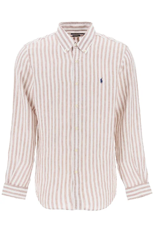 Polo Ralph Lauren Men's Striped Custom-Fit Shirt