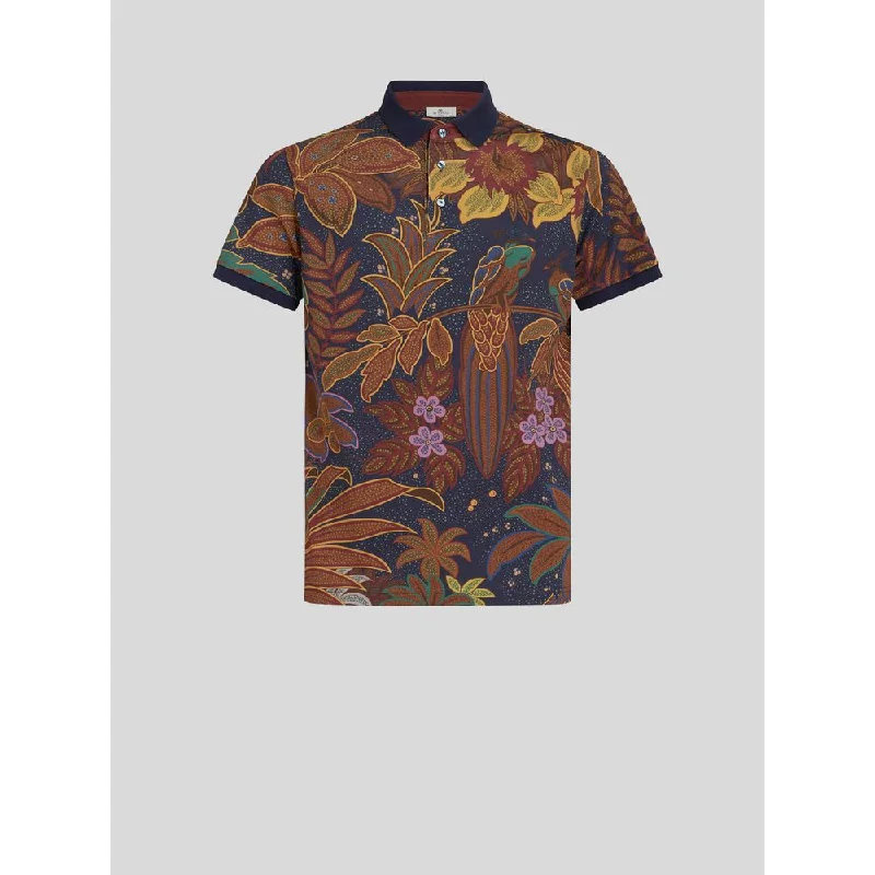 Super Sale POLO SHIRT WITH PEACOCK PRINT