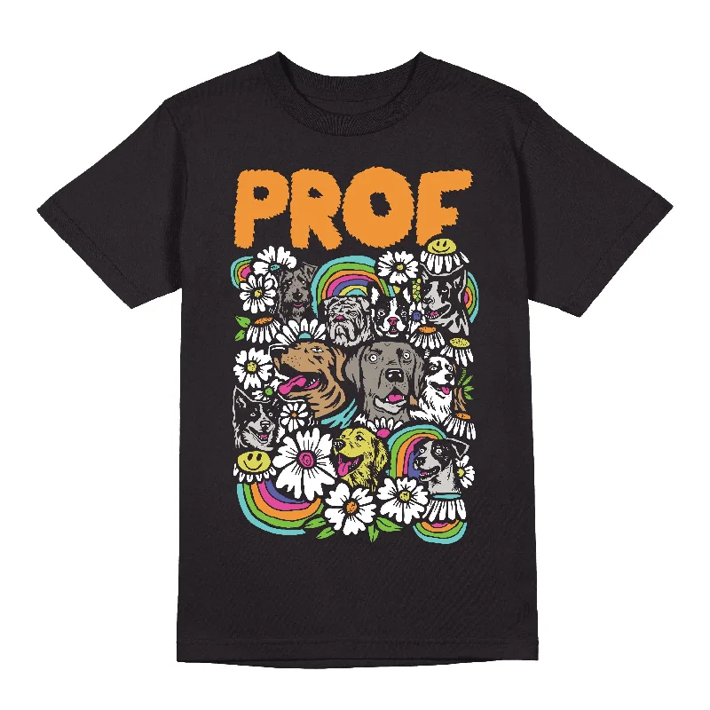 Weekend Offers That Dazzle PROF "Dog Explosion" Black T-Shirt
