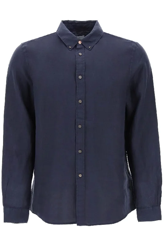 Ps Paul Smith Men's Linen Button-Down Shirt For