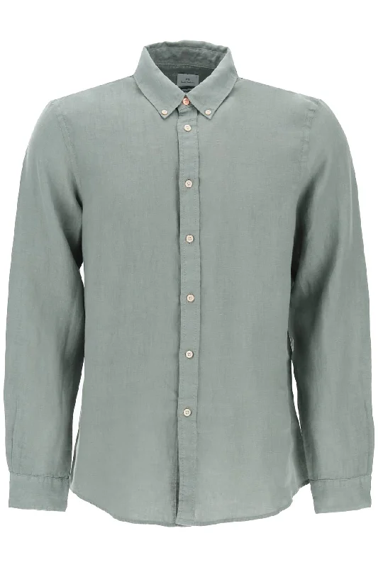 Ps Paul Smith Men's Linen Button-Down Shirt For