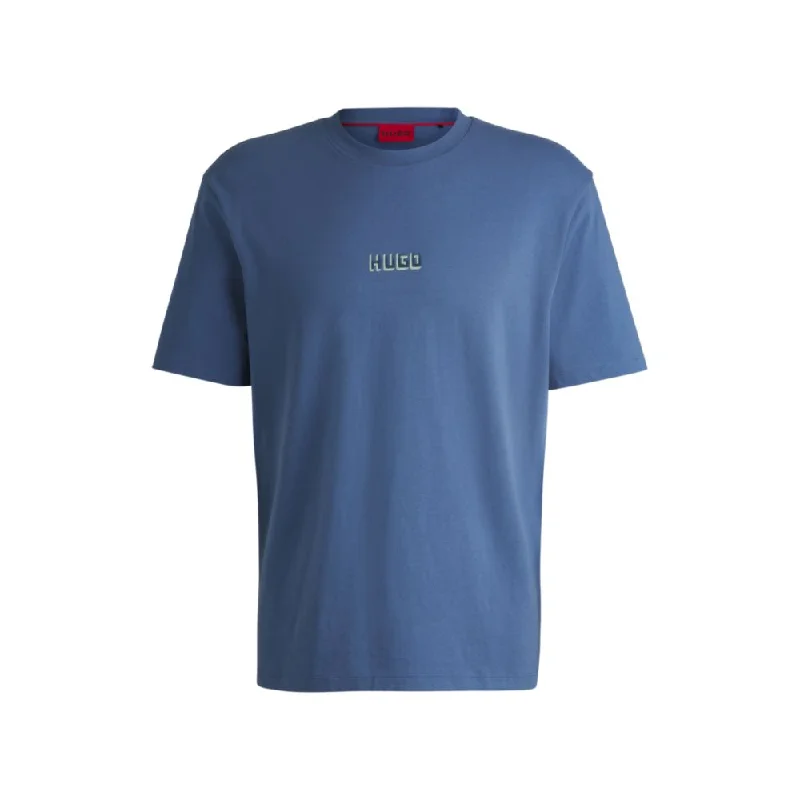 Relaxed-fit T-shirt in cotton with large rear logos