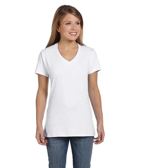 Early Access S04V - Hanes Ladies nano-T® V-Neck T-Shirt