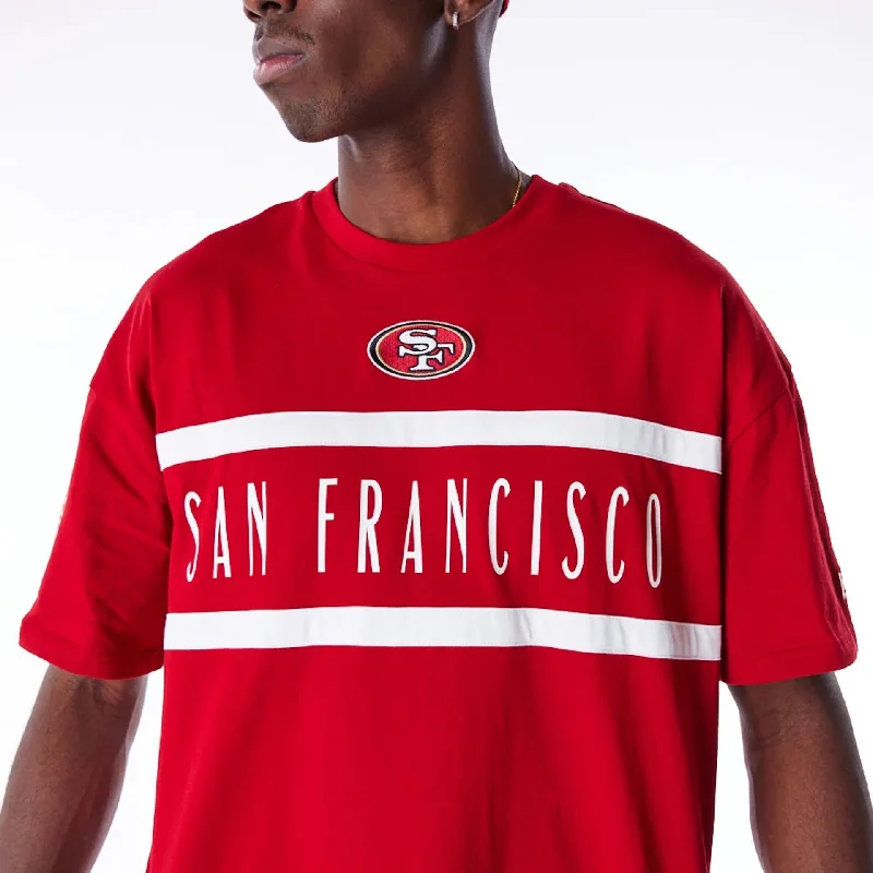 San Francisco 49ers NFL Drop Shoulder Red Drop Shoulder T-Shirt