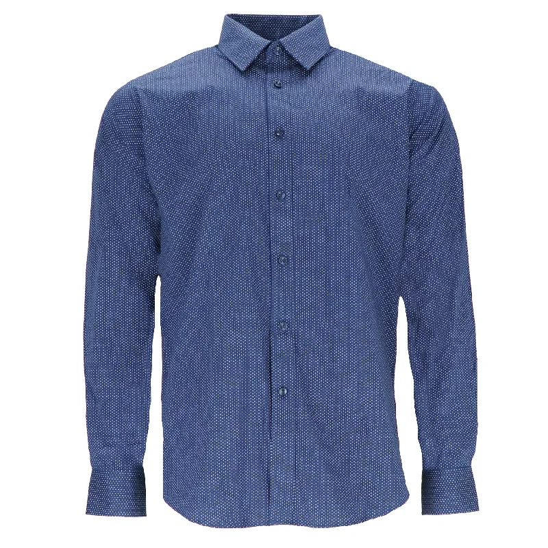 Buy More, Save More Scotch & Soda Mens Navy Dress Shirt