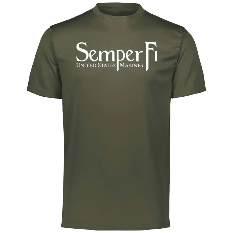 Weekend Specials to Delight Closeout White Semper Fi Performance Tee