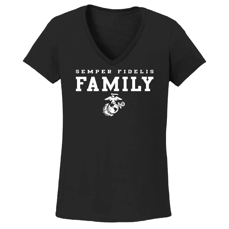 Online Exclusive Semper Fi Family Women's V-Neck