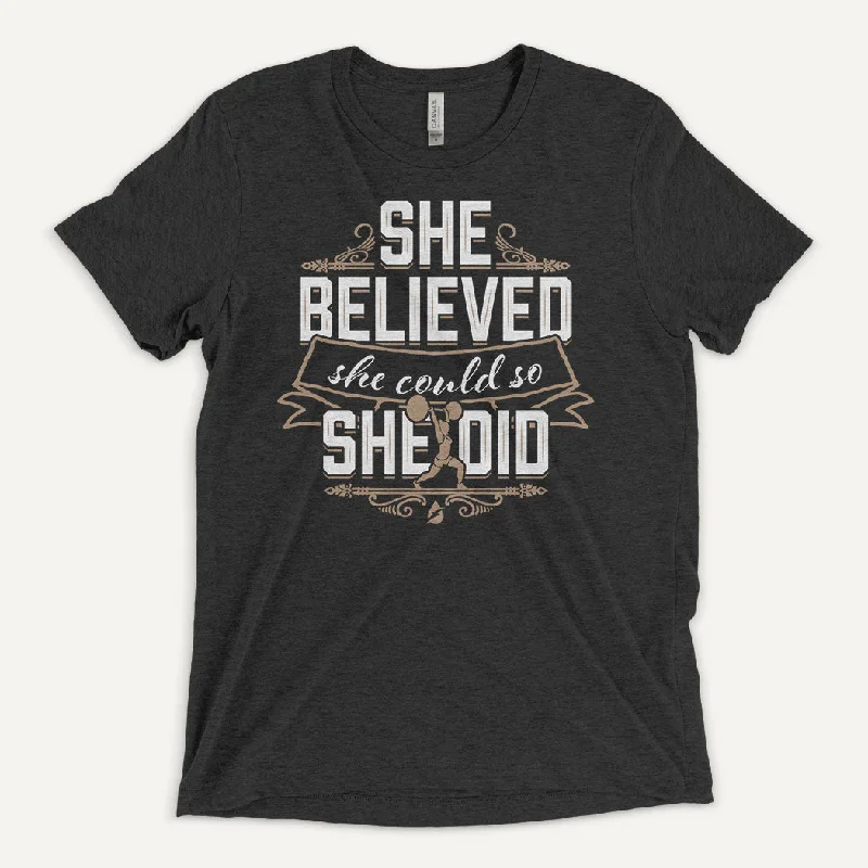 She Believed She Could So She Did Men's Triblend T-Shirt