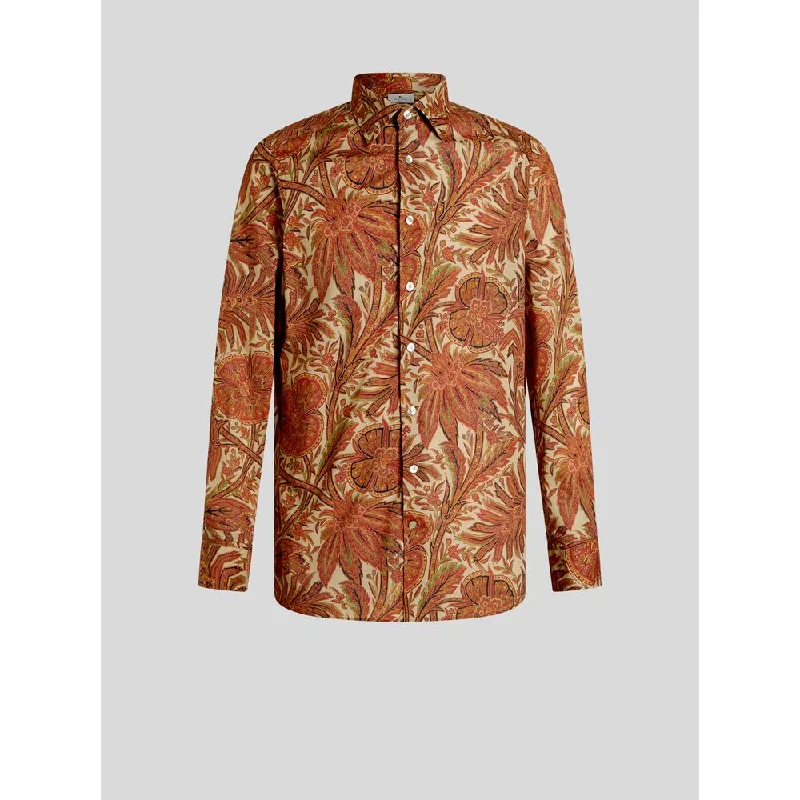Special Price SHIRT WITH FOLIAGE PATTERN