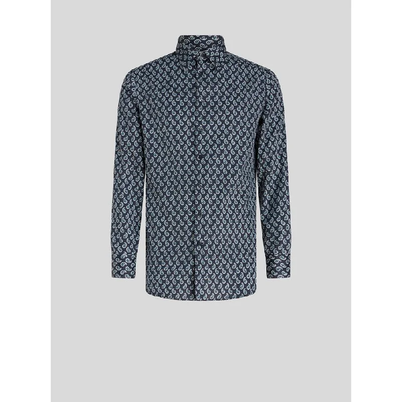 Act Now SHIRT WITH MICRO PAISLEY PRINT