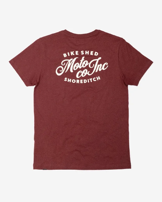 Weekend Specials You Can't Miss BSMC Shoreditch T-Shirt - Burgundy