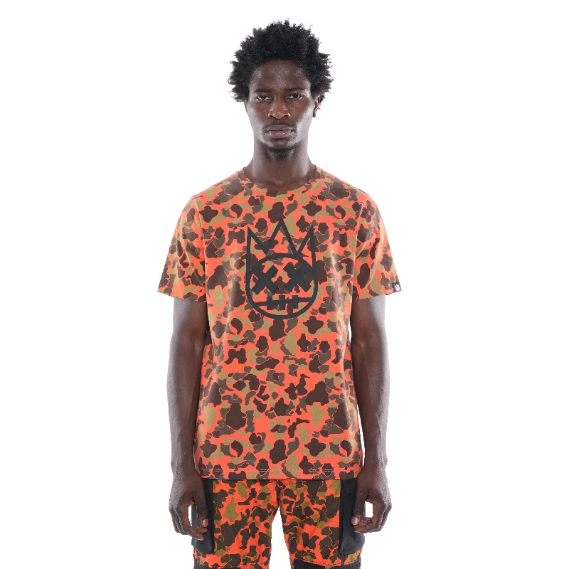 Warehouse Sale SHORT SLEEVE CREW NECK TEE "CAMO" IN CAMO ALL OVER PRINT