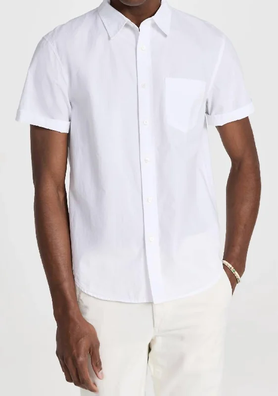 Short Sleeve Mill Shirt In White