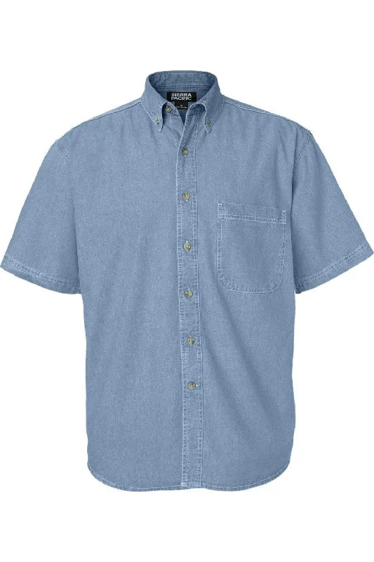 Fantastic Deals Sierra Pacific Short Sleeve Denim Shirt