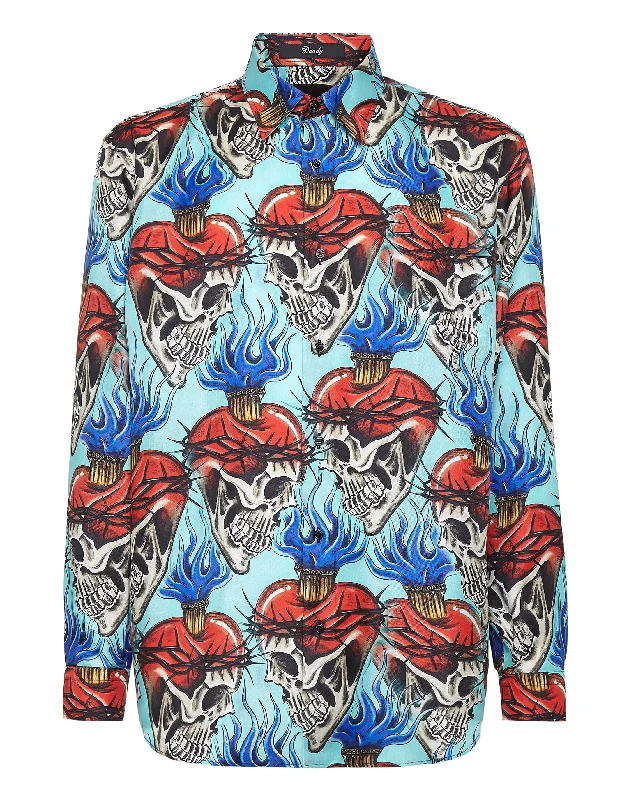 Weekend Specials to Snag Silk Dandy Shirt Love Tattoo