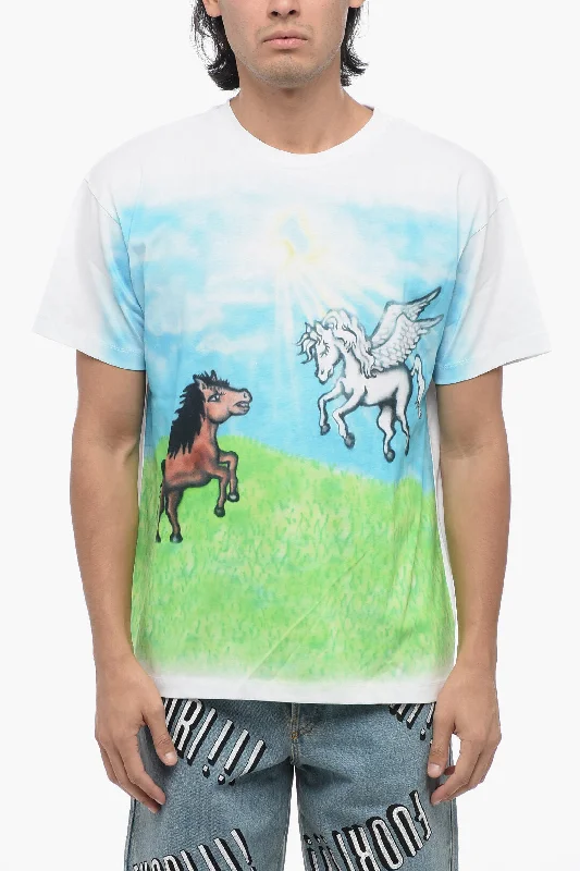 Sky High Farm Printed Organic Cotton Crew-neck T-Shirt