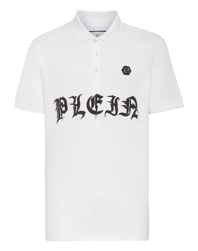 Act Now Slim Fit Piquet Polo Shirt SS Gothic Plein