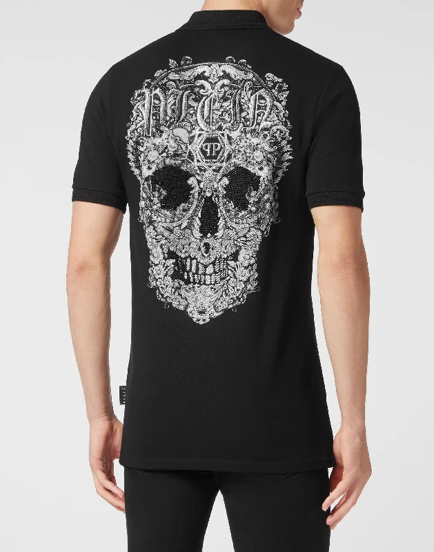 Crazy Deal Slim Fit Polo shirt SS Baroque Skull