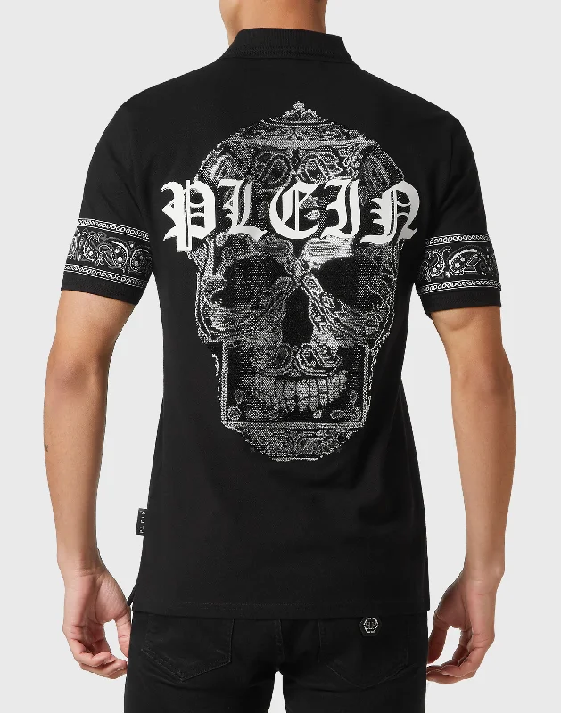 Special Buy Slim Fit Polo shirt SS Paisley Strass