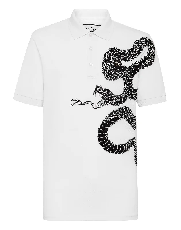 Act Fast Slim Fit Polo shirt SS Snake