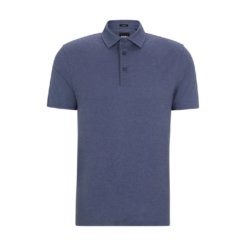 Slim-fit polo shirt with striped collar