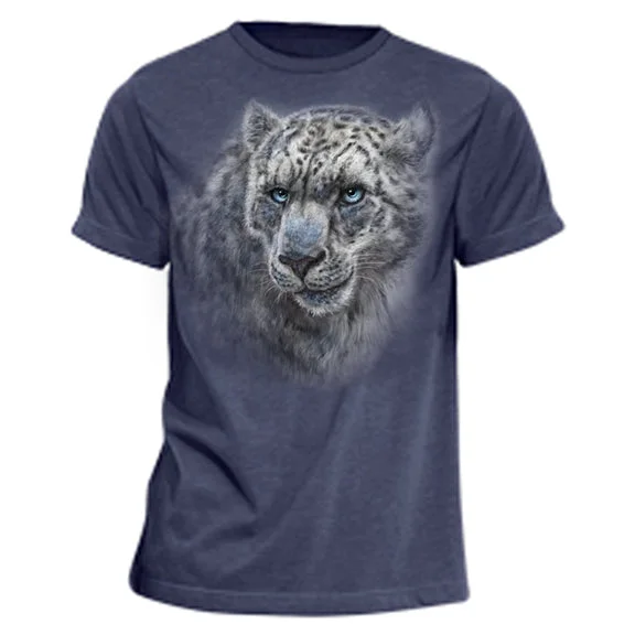 Crazy Deals Adult Snow Leopard Totem T-Shirt