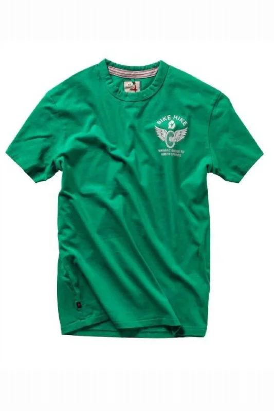 Sportsman Short Sleeve Tee In Bike Hike/ Kelly Green