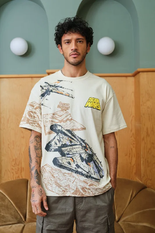 Discount Deals Star War Spacecraft Oversized T-shirt