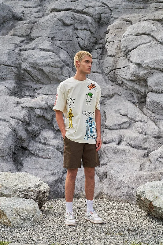 New Deal Star Wars Sketch Oversized T-shirt