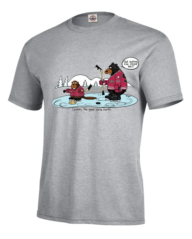 Discount Extravaganza Adult Sticks Hockey T-Shirt