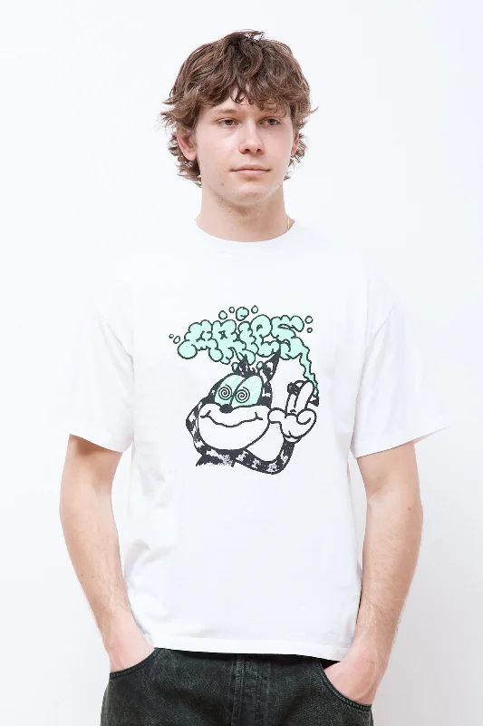 Stoned Cat SS Tee White