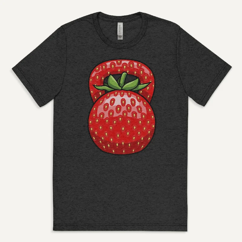 Strawberry Kettlebell Design Men’s Triblend T-Shirt